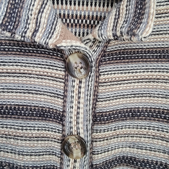 Jillian Jones black,brown, and cream sweater, size large - Picture 4 of 6